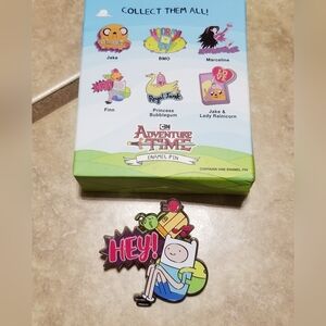 Adventure Time Character Sayings Enamel Pin: Finn